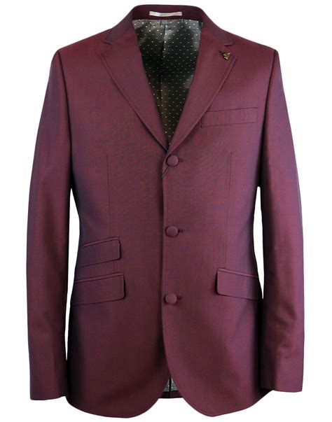 Gabicci Vintage Men S Retro Mod S Mod Tonic Suit In Port