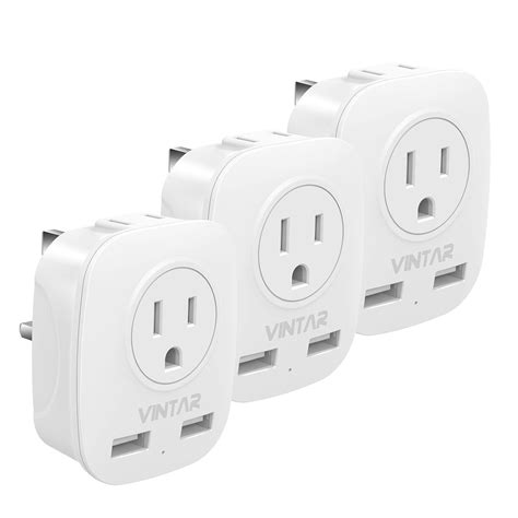 [3-Pack] UK Ireland Travel Plug Adapter, VINTAR International Power