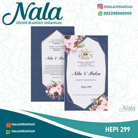 Pusat Grosir Blangko Undangan Hepi 299 082298960909 Nala Undangan