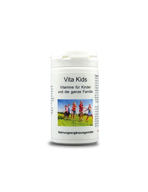 Vita Kids - Витамини за деца, 60 таблетки за дъвчене с вкус на малина ...