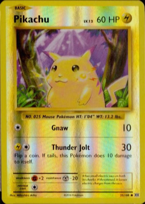 Pikachu Xy Evolutions Reverse Holo Price Guide Sports Card