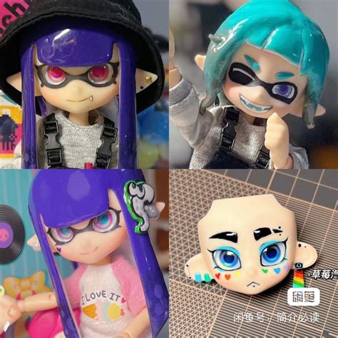 Splatoon Diy Bjd Custom Face Paint In Splatoon Splatoon Art