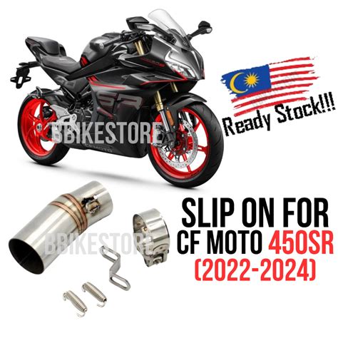 Slip On For CFMOTO 450SR 450 SR 2022 2024 Motorcycle Exhaust Stainless