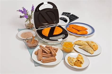 Empanada And Churro Maker Machine Cooker W 4 Removable Plates Easier