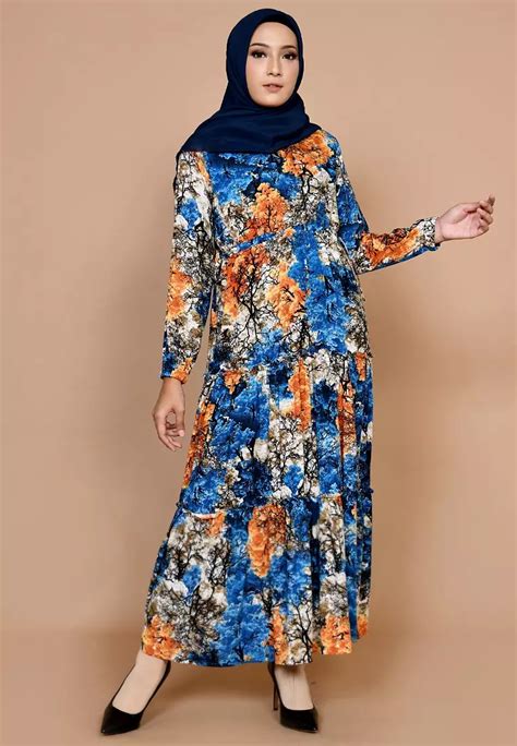 Jual Rhani Raya Maxi Dress Muslim Original Zalora Indonesia