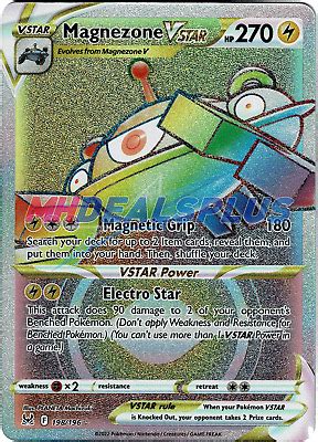 Nm Pokemon Lost Origin Magnezone Vstar Rainbow Secret Rare