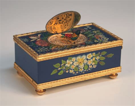 A Modern Swiss Mechanical Automaton Singing Bird Musical Box By Reuge