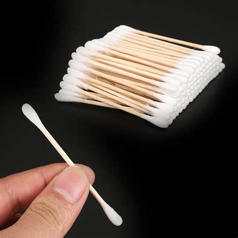 100pcs Disposable Cotton Swab Double Head Women Cosmetic Makeup Cotton