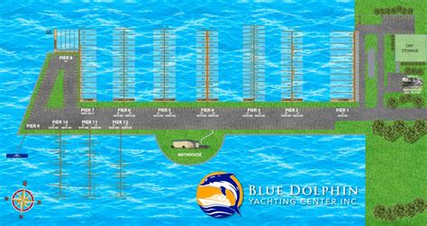 Bdyc Marina And Area Map Blue Dolphin