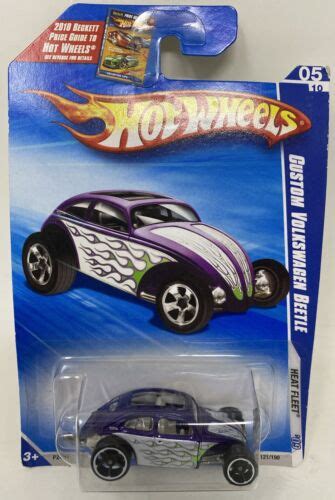 2009 Hot Wheels 121 Heat Fleet 5 10 CUSTOM VOLKSWAGEN BEETLE Purple