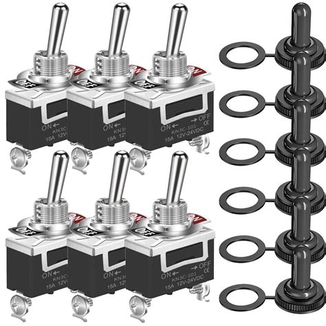 Guuzi Interrupteur Bascule Robuste A Vdc A Vdc Spst Pin