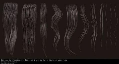 Artstation Hair Texture Diffuse And Alpha Tutorial Mike Svymbersky