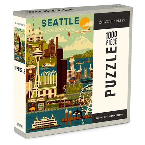 Seattle, Washington - 1000 Piece Jigsaw Puzzle by Lantern Press