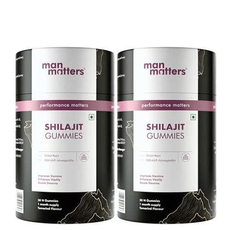 Man Matters Shilajit Gummies With Pure Himalayan Shilajit Resin