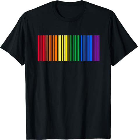LGBTQ Rainbow Flag Gay Pride Month Gift Barcode LGBT T Shirt Walmart