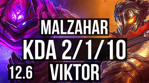 MALZAHAR Vs VIKTOR MID Rank 3 Malz 3 2M Mastery 2 1 10 800