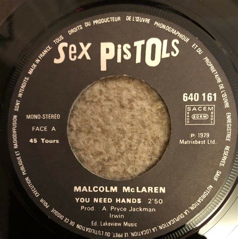 Popsike Sex Pistols Malcolm Mclaren You Need Hands France Ps Punk Vivienne Westwood
