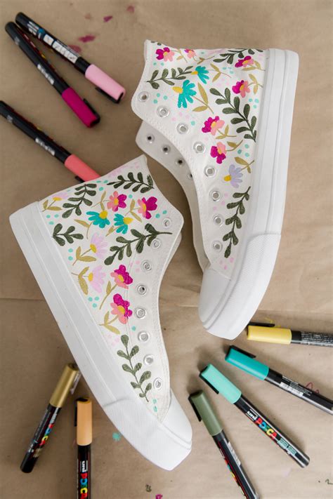 Floral Painted Converse Shoes Oh Yay Studio Color Painting