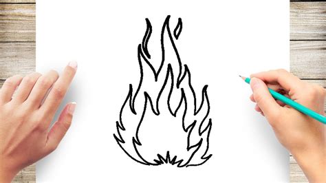 How To Draw Flames Step By Step For Kids Youtube