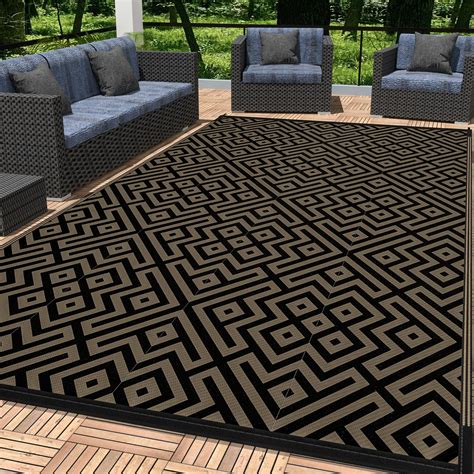 Amazon.com: COZYLOOM Outdoor Rug 5x8 ft Waterproof Reversible Mat for