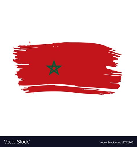 Morocco Flag Royalty Free Vector Image Vectorstock