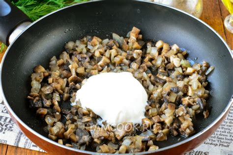 Макароны-гнезда с грибами и сыром в духовке — рецепт с фото пошагово