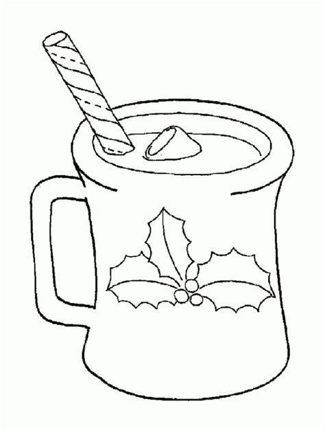 Hot Chocolate Coloring Pages Coloring Cool