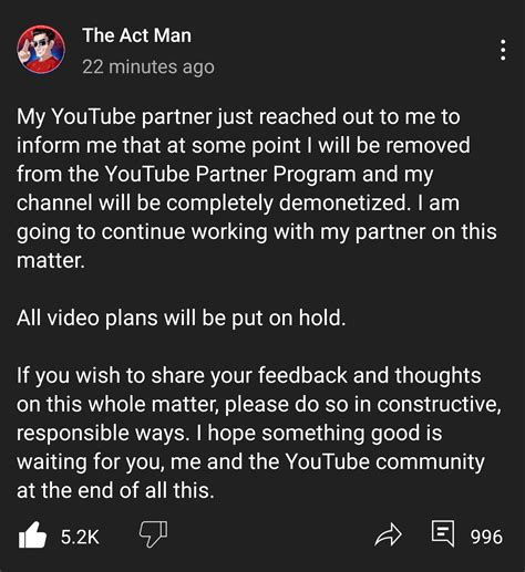 The act Man update : r/Asmongold