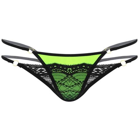 YOOJIA Homme String Dentelle Sissy Slip Taille Basse Erotique Lingerie de Nuit Sous Vêtement