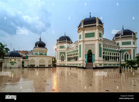 Great Mosque of Medan or Masjid Raya Al Mashun is a mosque located in Medan, Indonesia. The ...