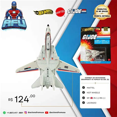 Hot Wheels Premium G I Joe Combat Jet Skystriker F Tomcat