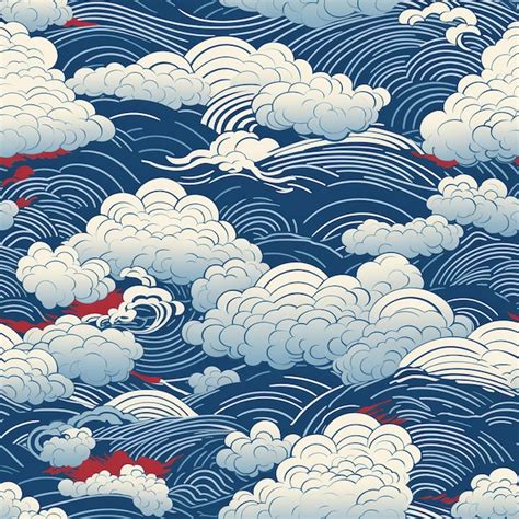 premium photo  evocative seamless pattern  captures  essence