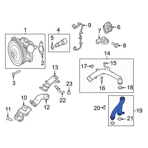 Land Rover OE LR092992 - Engine Coolant Pipe