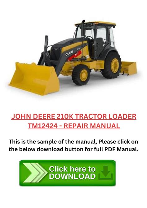 John Deere K Tractor Loader Tm Free Online Manual By John