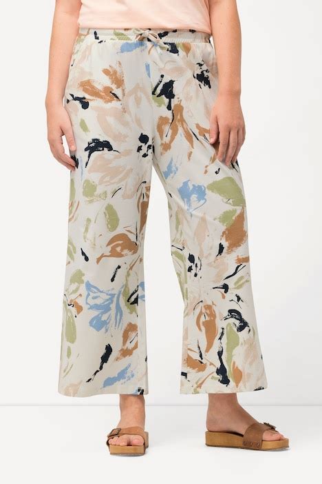 Eco Cotton Abstract Print Culottes Culottes Pants