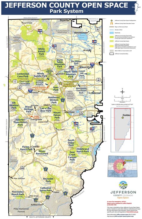 JeffCO Open Space Map | Jefferson County, Colorado