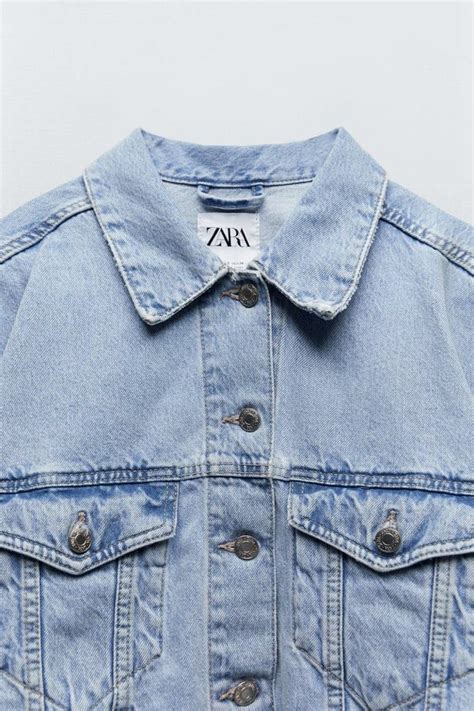 Zara Cropped Denim Jacket Womens Fashion Coats Jackets And