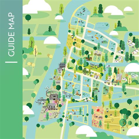 Village Guide Map on Behance