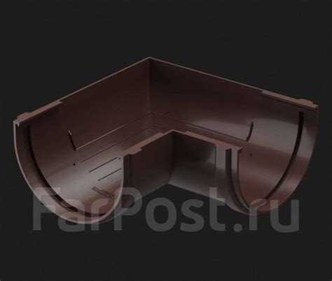 Желоб водосточный ПВХ коричневый Дёке Docke Premium D125, в наличии ...