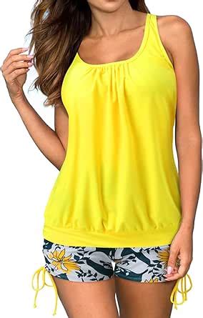 SKTIISN Tankini kvinders store størrelser bikini badedragt kvinders mavekontrol tankini