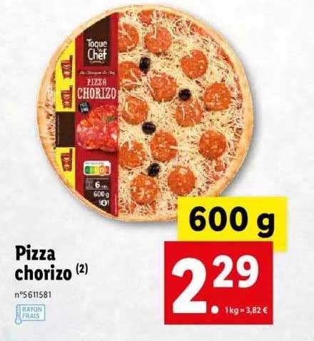 Promo Pizza Chorizo Chez Lidl Icatalogue Fr