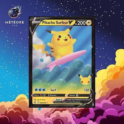 Carte Pokemon Pikachu Surfeur Ebay