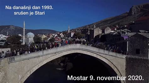 Obilježena godišnjica rušenja Starog mostar u Mostaru YouTube