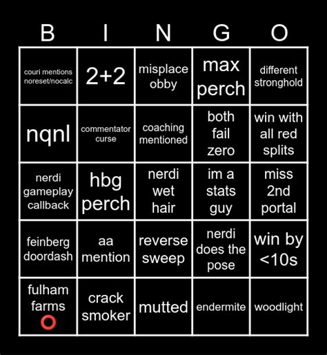 GAY Bingo Card