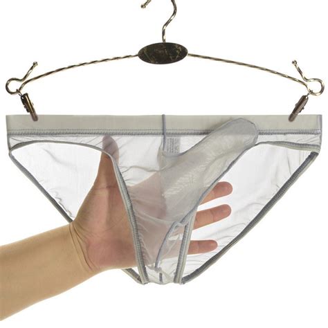 Jual Underwear Men Sexy Elephant Nose Briefs Ultra Thin Mesh Bikini Panties Solid Seamless