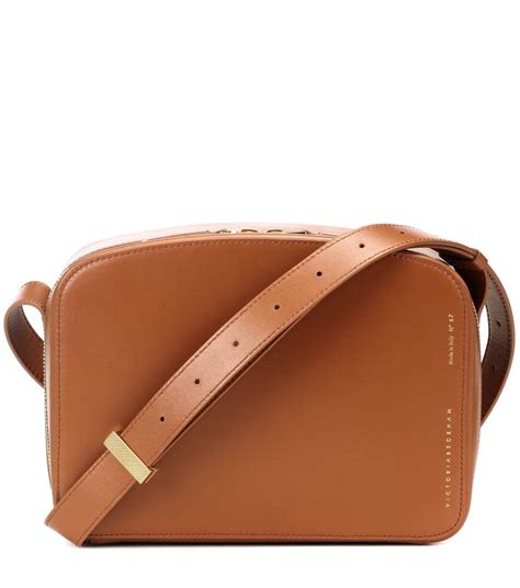 Vanity Camera 레더 숄더백 Victoria Beckham Brown Leather Shoulder Bag