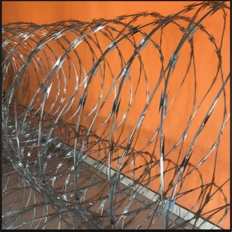 Iron Galvanized Razor Concertina Wire Wire Diameter 2 5 Mm Coil Diameter 450 Mm At Rs 85 Kg