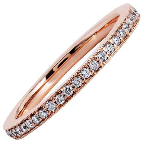 Rose Gold Diamond Eternity Band For Sale At 1stdibs