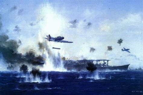 Battle Of Midway Painting Arsma