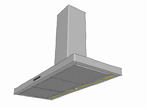 Campana De Cocina 3d En Skp Descargar Cad Gratis 7255 Kb Bibliocad